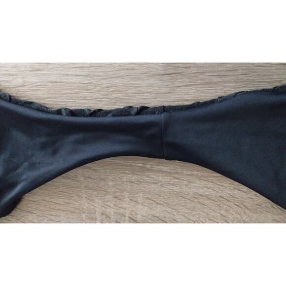 Textured Diamond Bikini set size medium black triangle bra - Picture 5 of 6